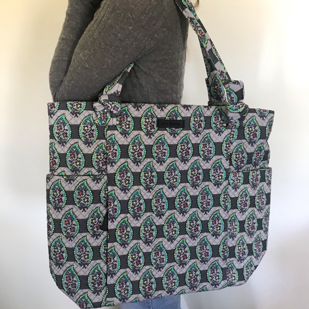 Vera Bradley Hadley Tote in Paisley Stripes